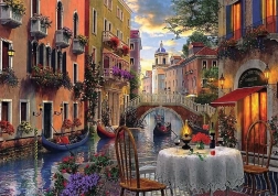 Puzzle de 6000 piezas: cena romántica en Venecia