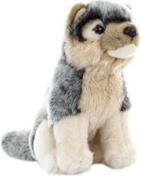 Lobo de peluche sentado 20 cm
