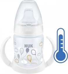 Biberón de aprendizaje NUK con control de temperatura 150 ml blanco