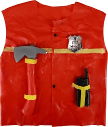 Chaleco de bombero infantil con accesorios