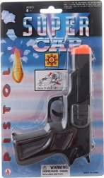 Pistola de fulminantes de 8 disparos negra