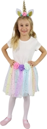 Disfraz infantil de unicornio con falda tutu