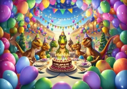 Puzzle fiesta de dinosaurios 50 piezas