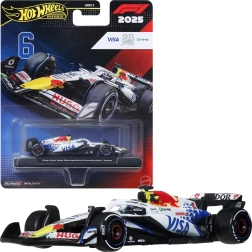 Hot Wheels Premium Fórmula 1 monoplaza 2025 Visa Cash App Racing Bulls Isack Hadjar #6 - 1 pieza