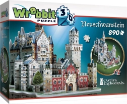 Puzzle 3D WREBBIT Castillo de Neuschwanstein – 890 piezas