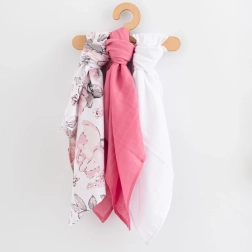 Pañales de muselina 60 × 80 cm, set de 3 uds para niñas NEW BABY