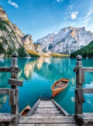 Puzzle de 500 piezas – Lago di Braies (High Quality Collection) Clementoni