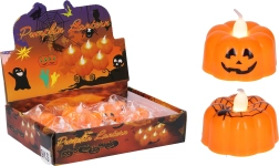 Calabaza luminosa de Halloween 4,8 × 4,8 × 4,3 cm