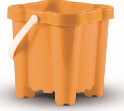 Androni cubo castillo con 4 torres, naranja 16 cm