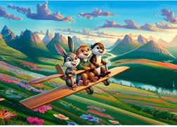 Puzzle Pilotos valientes 100 piezas