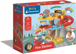 Clementoni Baby garaje de coches Tumbling Cars – estación de bomberos