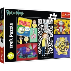 Puzzle Rick y Morty – Lugar extraño en la galaxia 300 piezas Trefl
