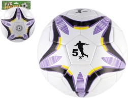 Balón de fútbol violeta y blanco 23 cm