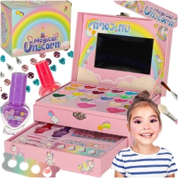 Set cosmético infantil de maquillaje y uñas Unicornio