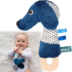 Perrito de peluche Jamiś con pito, mordedor y orejitas crujientes MOMS
