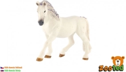 Caballo tordo con crin violeta