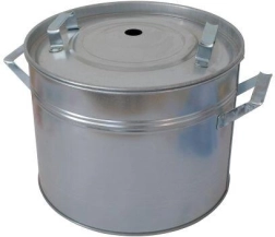 Olla para conservas de 20 l de chapa galvanizada con tapa