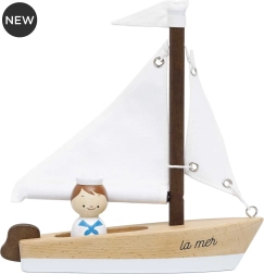 Velero de madera con capitán de Le Toy Van
