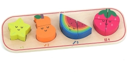Puzzle encajable Aprendo a contar Frutas Sarah Betz