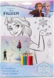 Set de colorear y pegatinas Frozen