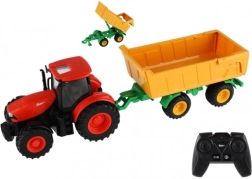Tractor ZETOR con remolque controlado a distancia, 42 cm, 2,4 GHz, luz y sonido, batería recargable