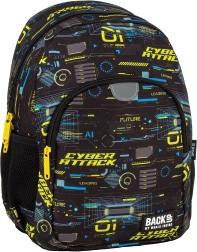 Mochila infantil BackUP Cyber Attack 12 l negra