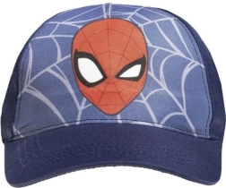 Gorra con visera de Spiderman para niños, azul, 52 cm