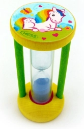 Reloj de arena para medir el tiempo de cepillado de dientes Unicornio