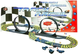 Pista de coches de carreras con dos coches 565 cm