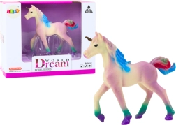 Figura coleccionable de pequeño unicornio morado 8 cm