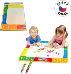 Pintura mágica con agua con letras y números
