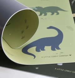 Mantel individual con dinosaurios A Little Lovely Company