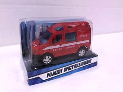 Mini furgoneta de bomberos 8 cm