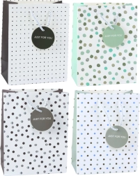 Bolsa de regalo con lunares Just For You 23 x 18 x 10,5 cm