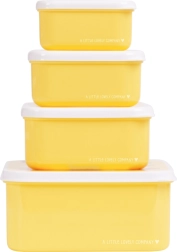 Set de cuatro fiambreras para snacks con motivo de amigos animales