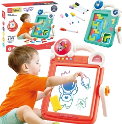 Pizarra de dibujo de doble cara y juego Tetris 2 en 1 Woopie