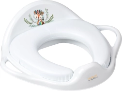Asiento blando infantil para WC Wild & Free zorro, blanco