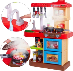 Cocina inteligente infantil con iluminación y sonidos, con accesorios
