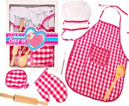 Set de cocina infantil de 7 piezas con caja de regalo