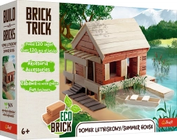 Trefl Brick Trick residencia de verano M – set de construcción con ladrillos reales (120 piezas)