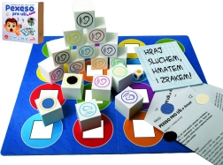 Pexeso para oídos y tacto – juego de mesa educativo para el oído, la vista y el tacto