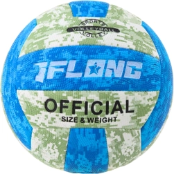 Balón de voleibol verde‑azul, talla 5