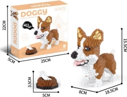 Set de construcción de 1200 piezas welsh corgi