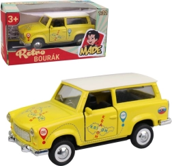 Modelo de coche metálico Trabant familiar 12 cm