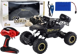 Vehículo todoterreno RC con mando a distancia 1:12 Black 4x4 2,4 GHz