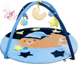 Manta de juego con melodía PlayTo osito dormido azul