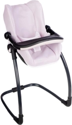 Silla de coche y sillita para muñecas 3 en 1 rosa claro