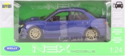 Modelo metálico Subaru Impreza WRX STI 1:24 con partes abatibles