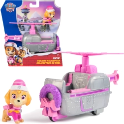 Helicóptero navideño de Paw Patrol con figura de Skye