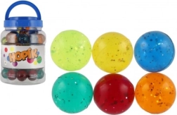 Pelota saltarina de colores con purpurina